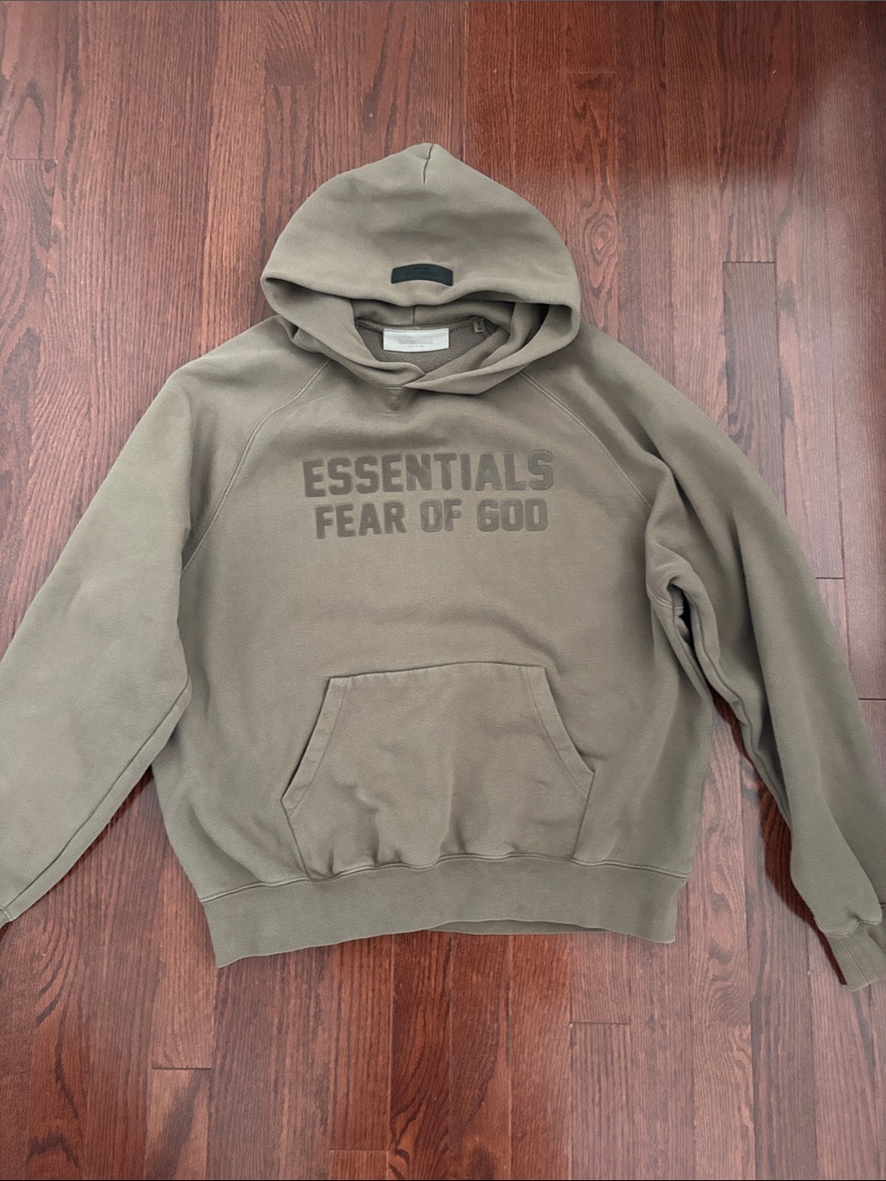 Authentic Essentials Fear of God Men's Olive Hoodie Sweatshirt